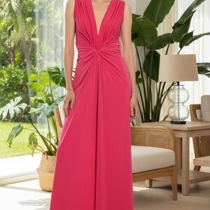 Chic Pink Wide Leg Jumpsuit